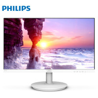 飞利浦(Philips) 27英寸显示器 IPS屏 广视角 低蓝光不闪屏 商用办公电脑显示屏 272S9W 白色