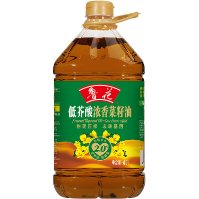 鲁花 鲁花低芥酸浓香菜籽油4L 低芥酸 浓香菜籽油