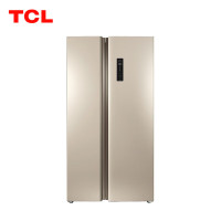 TCL 509升 纤薄对开门双开门电冰箱 风冷无霜 电脑控温 BCD-509WEFA1 流光金 基础安装