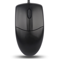 有线鼠标便携鼠标PS/2圆孔接口鼠标 黑色 OP-520NP 单个装