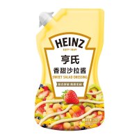 亨氏(HEINZ) 亨氏香甜沙拉酱 200g 蔬菜水果沙拉寿司酱 奶香轻食搭配 裱花嘴 200g*3袋