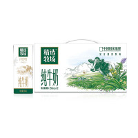 蒙牛(MENGNIU)精选牧场纯牛奶全脂灭菌乳利乐苗条装250ml×12包