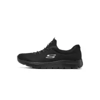 Skechers斯凯奇女鞋新款懒人一脚蹬穿脱运动鞋轻便休闲鞋12980-BBK ZP