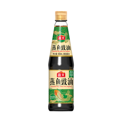 海天 蒸鱼豉油系列 酿造酱油 450ml*2 家用炒菜凉拌蒸煮调味品