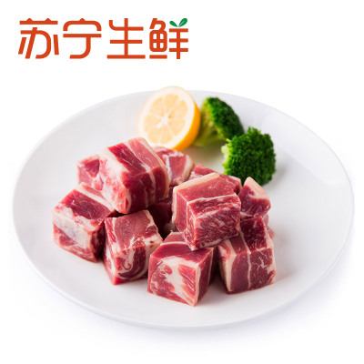 【苏宁生鲜】 巴西公牛精修牛腩块500g*2 牛肉 精选肉类