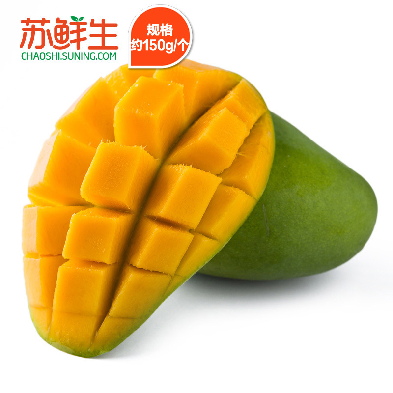 【苏宁生鲜】广西小青芒500g约150g/个 芒果 新鲜水果
