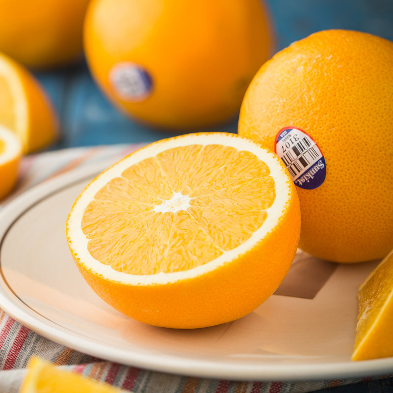 【苏宁生鲜】新奇士美国脐橙12个约180g/个新鲜水果