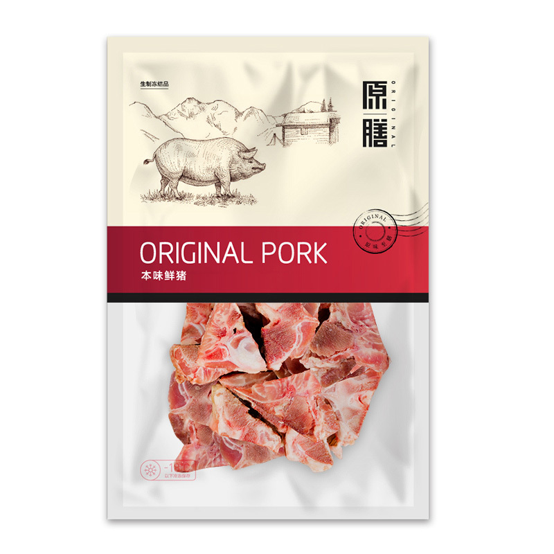 [苏宁生鲜]原膳丹麦皇冠天然谷饲猪净脊骨段400g