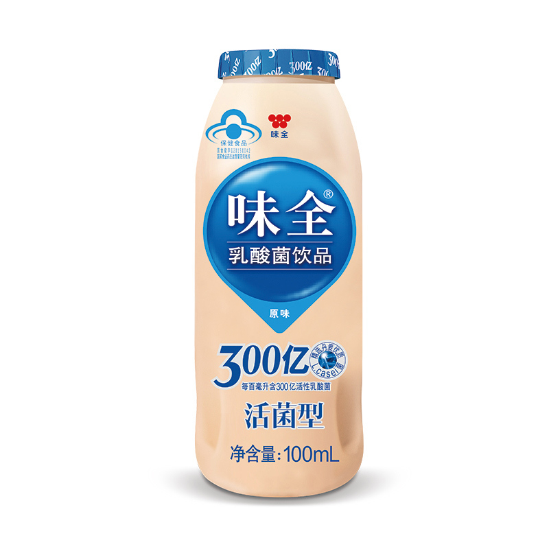 [苏宁生鲜]味全活性乳酸菌饮料(原味)100ml*5