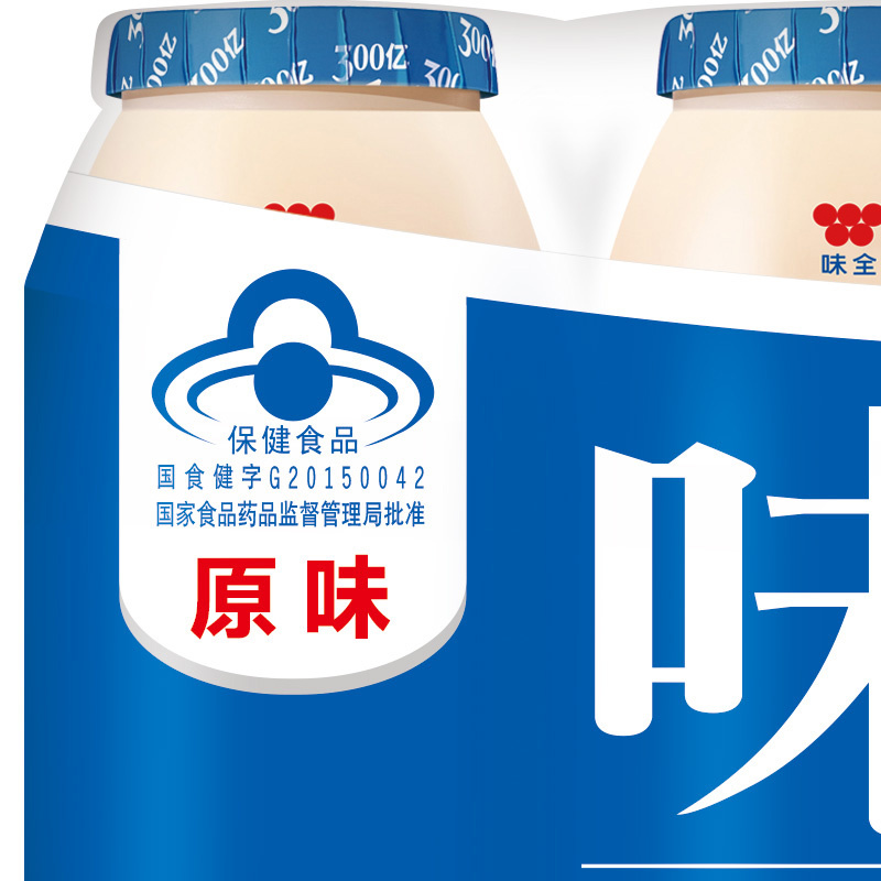 [苏宁生鲜]味全活性乳酸菌饮料(原味)100ml*5