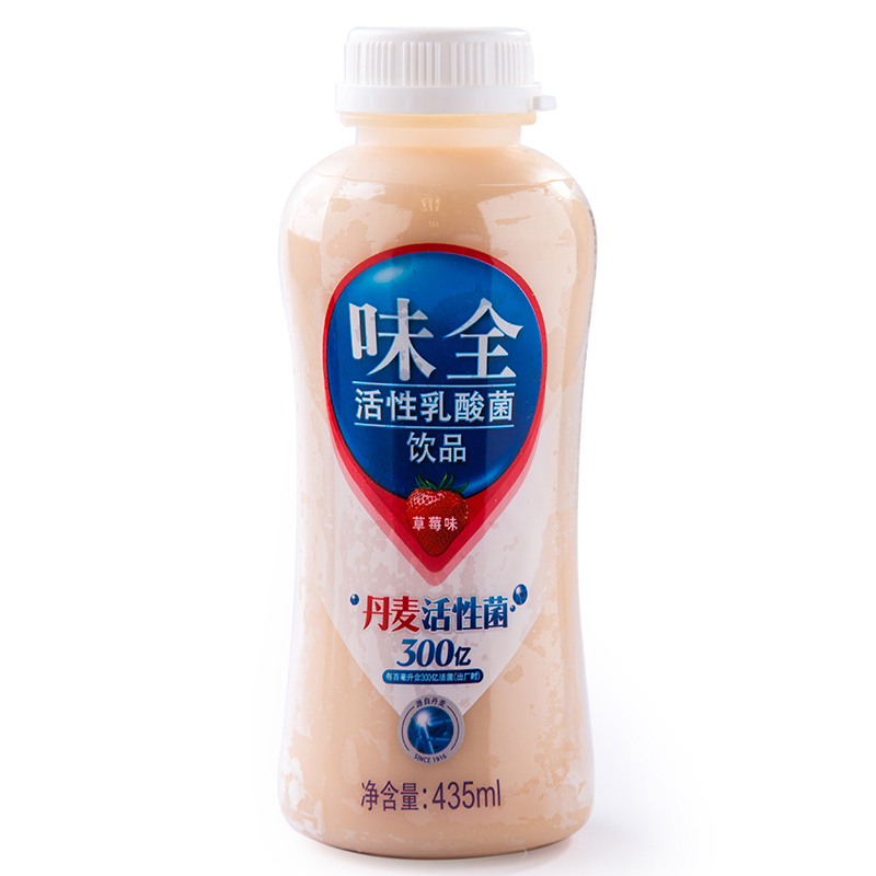 [苏宁生鲜]味全活性乳酸菌饮料(草莓)435ml