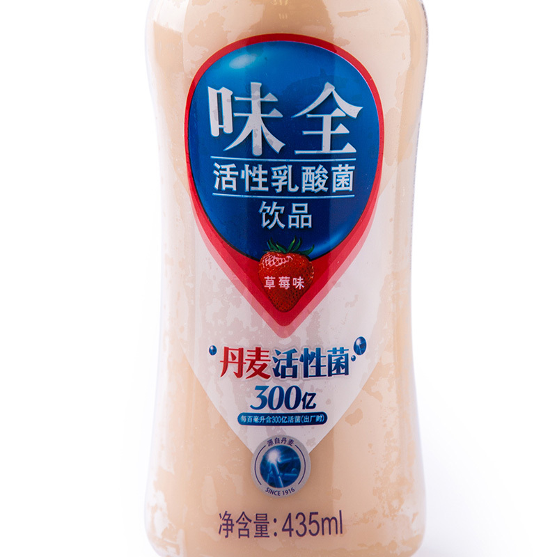 [苏宁生鲜]味全活性乳酸菌饮料(草莓)435ml