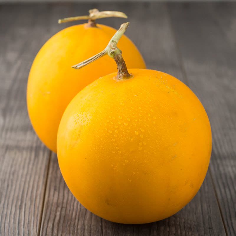 【苏宁生鲜】海南金香玉蜜瓜2个约1.2kg/个新鲜水果图片