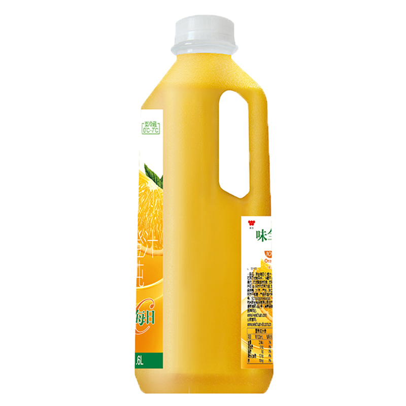 [苏宁生鲜]味全每日C纯果汁橙汁1.6L