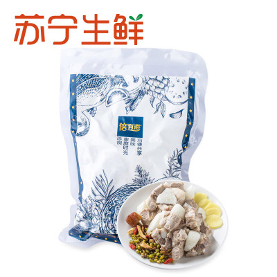 【苏宁生鲜】倍有滋玉竹山药排骨汤料(速冻生制)410g 方便速食