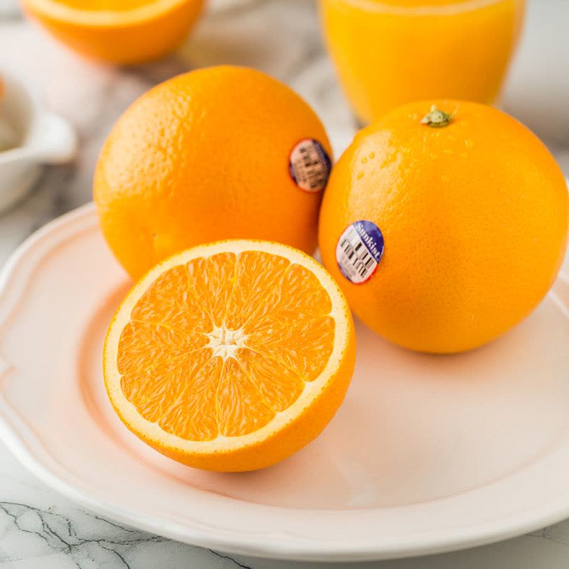 【苏宁生鲜】新奇士美国夏橙4个160g以上/个 橙子 新鲜水果 橙子 新 新鲜水果图片