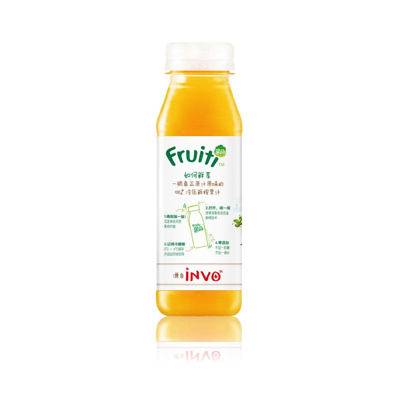 【苏宁生鲜】果的(Fruiti)100%冷压鲜榨芒果苹果汁300ml 方便速食图片