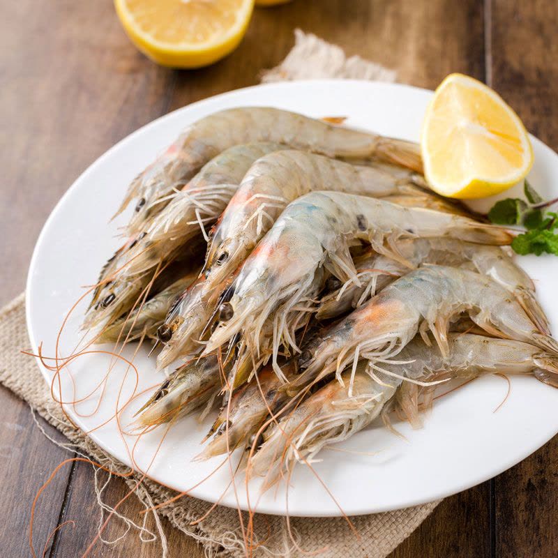 【苏宁生鲜】厄瓜多尔冻南美白虾1.8kg(50-60只/kg)图片