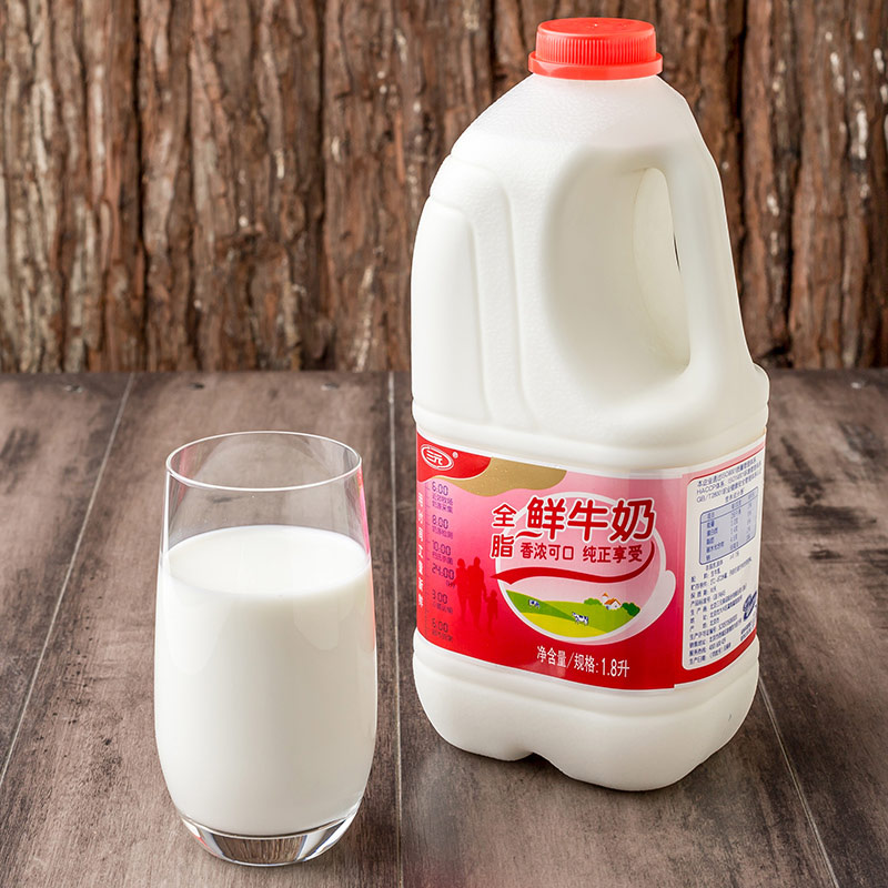 【苏宁生鲜】三元全脂鲜牛奶1.8L 乳制品 国产