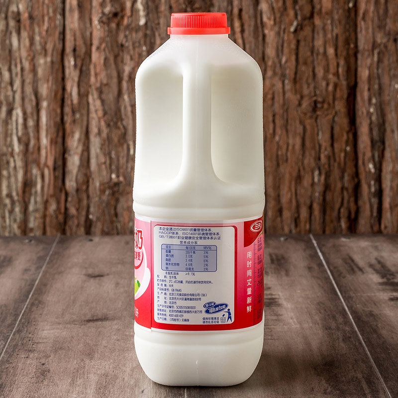 【苏宁生鲜】三元全脂鲜牛奶1.8L 乳制品 国产