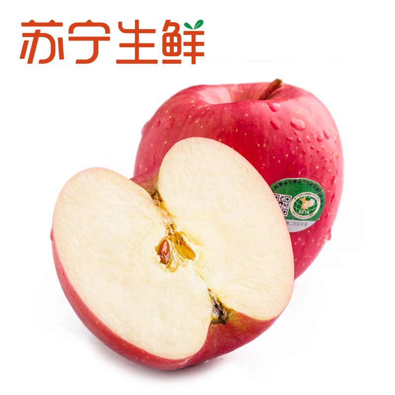 【苏宁生鲜】甘肃静宁富士苹果4个200g以上/个