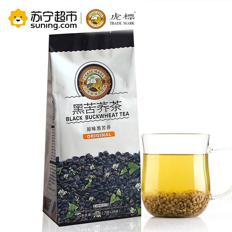 虎标TigerMark 黑苦荞茶196g 袋装 茶叶 决明子枸杞茶