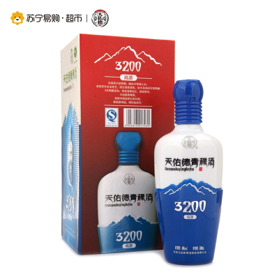 [苏宁易购超市]青海互助天佑德 海拔3200 青稞酒 46度 500ml单瓶装 高原白酒