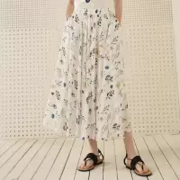 丝柏舍2020春装女时尚修身中长款碎花半身裙S01R0119B
