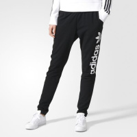 阿迪达斯adidas三叶草 女裤运动休闲长裤AJ7666