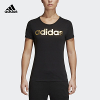 阿迪达斯adidas 运动型格 FOIL LINEAR 女子 短袖T恤 CV4566