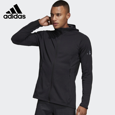 Adidas阿迪达斯外套男2019秋季新款运动服跑步健身连帽夹克CZ5290