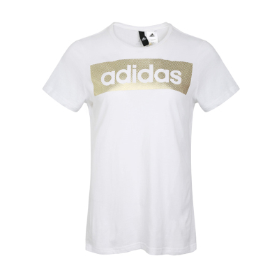 Adidas阿迪达斯女子LINEAR FOIL TEE短袖CD1981