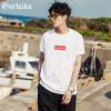Gurbaks韩版短袖t恤男圆领纯棉印花半袖衫夏季简约薄款透气打底衫GT2229