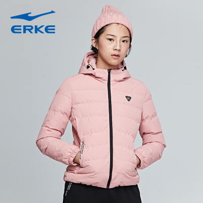 鸿星尔克（ERKE）运动外套女棉服夹克2018秋冬季女子保暖防风运动棉衣12218411597