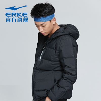 鸿星尔克（ERKE）羽绒服2018秋冬男子运动外套保暖运动服棉服男装上衣51218452021