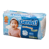 日本进口 妮飘Genki!更祺婴儿宝宝拉拉裤小内裤 M码32片