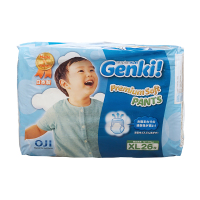 日本进口 妮飘Genki!更祺婴儿宝宝拉拉裤小内裤 XL码26片