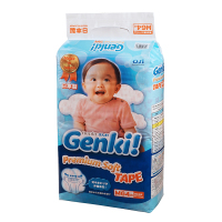 日本进口 妮飘Genki!更祺婴儿宝宝纸尿裤尿不湿 M码64片