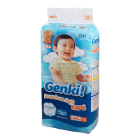 日本进口 妮飘Genki!更祺婴儿宝宝尿不湿纸尿裤 L码54片