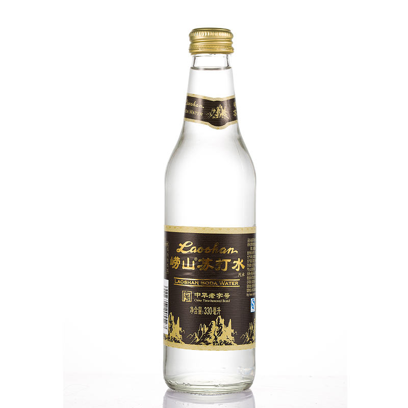 [苏宁超市]崂山苏打水(瓶装)330ml*24整箱