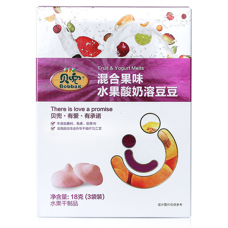 贝兜 混合果味水果酸奶溶豆豆18g/盒