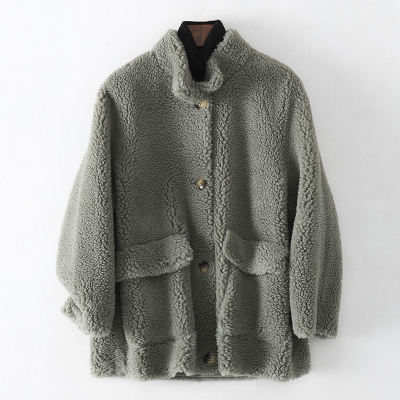 2019冬季新款羊毛呢子大衣女士时尚流行双面毛呢外套