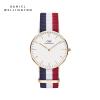 Daniel Wellington丹尼尔惠灵顿 DW手表 简约女士织物表带腕表36mm 石英表