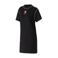 【自营】Adidas阿迪达斯NEO女裙运动短袖休闲圆领连衣裙EJ7095