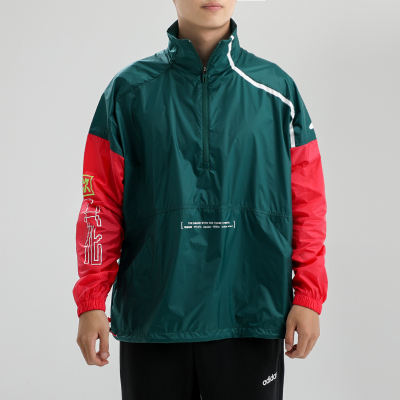 阿迪达斯拼色夹克男2020冬季新款运动服工装套头衫跑步外套FT2847