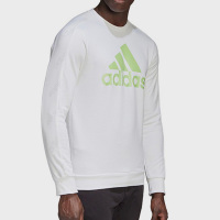 Adidas阿迪达斯2020秋季新款男子圆领白色套头衫运动服卫衣GJ6591