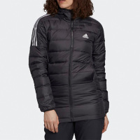 Adidas阿迪达斯运动羽绒服女2020冬季新款休闲连帽保暖外套GH4590