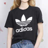 阿迪达斯三叶短袖女2021春季新款大logo运动半袖透气T恤FM3311