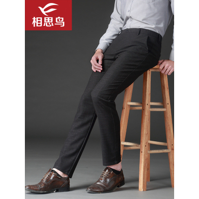 红豆相思鸟（xiangsiniao）男士春秋季长裤暗格纹休闲裤 男OK149