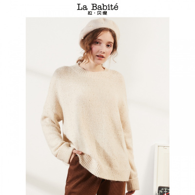 拉夏贝尔BS2018年秋冬新款套头毛衣